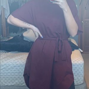 Maroon shirt/dress